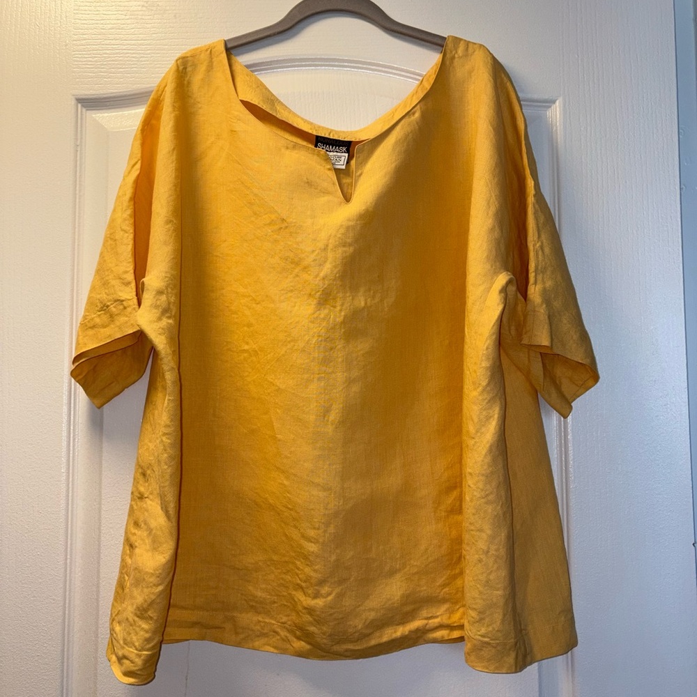 RARE Vintage Ronaldus Shamask Bergdorf Goodman M Minimalist Italian Linen Tunic
